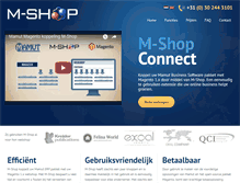 Tablet Screenshot of mshop.nl